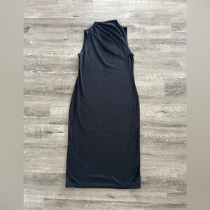 Black Babaton Mock Neck Sleeveless Sheath Dress XS